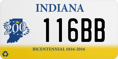 IN license plate 116BB