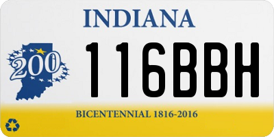 IN license plate 116BBH