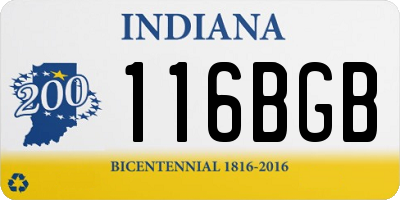 IN license plate 116BGB