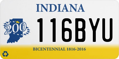 IN license plate 116BYU