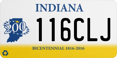 IN license plate 116CLJ