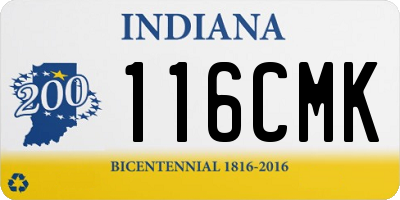 IN license plate 116CMK