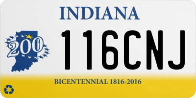 IN license plate 116CNJ