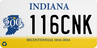 IN license plate 116CNK