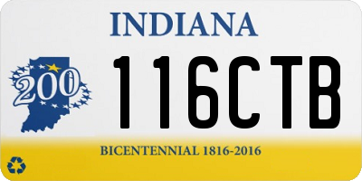 IN license plate 116CTB