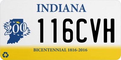 IN license plate 116CVH