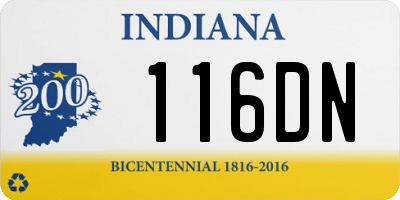 IN license plate 116DN