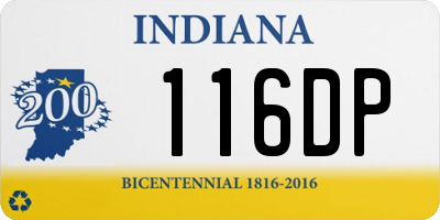 IN license plate 116DP