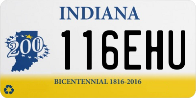 IN license plate 116EHU