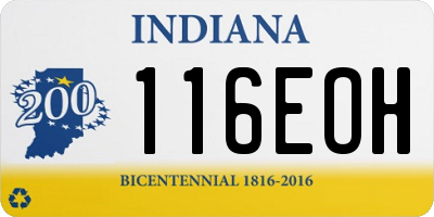 IN license plate 116EOH