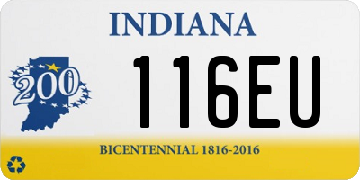 IN license plate 116EU