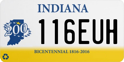 IN license plate 116EUH