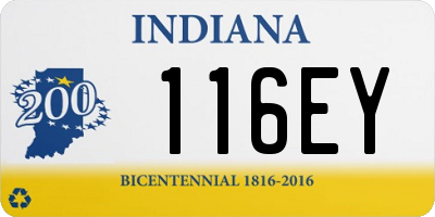 IN license plate 116EY