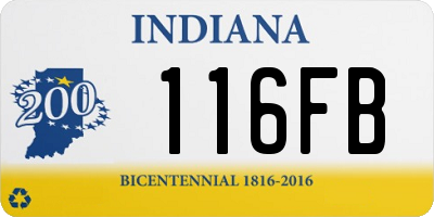 IN license plate 116FB