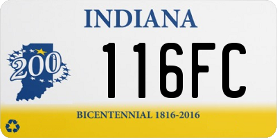 IN license plate 116FC