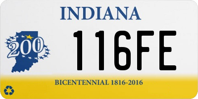 IN license plate 116FE