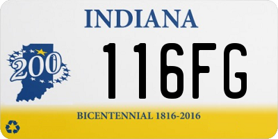 IN license plate 116FG