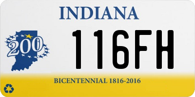 IN license plate 116FH