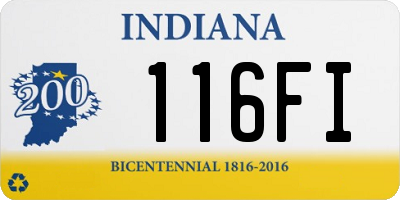 IN license plate 116FI