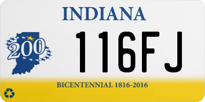 IN license plate 116FJ