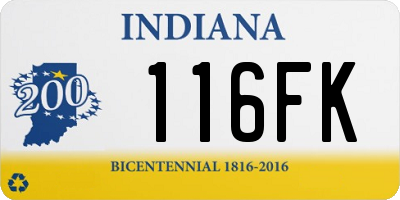 IN license plate 116FK