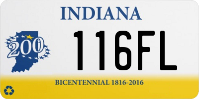 IN license plate 116FL