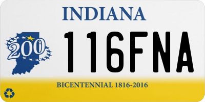 IN license plate 116FNA