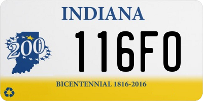 IN license plate 116FO
