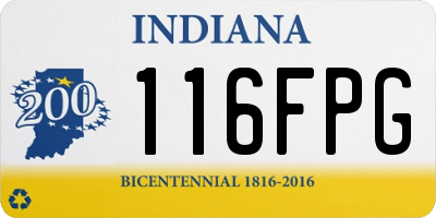 IN license plate 116FPG