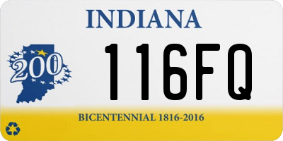 IN license plate 116FQ