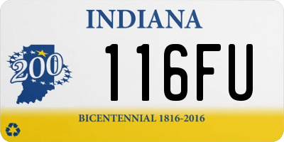 IN license plate 116FU