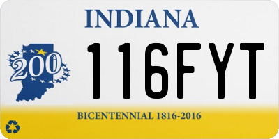 IN license plate 116FYT