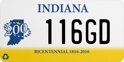 IN license plate 116GD