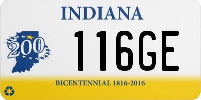IN license plate 116GE