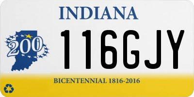 IN license plate 116GJY