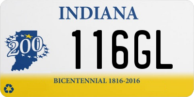 IN license plate 116GL