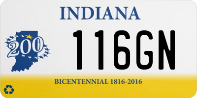IN license plate 116GN