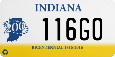 IN license plate 116GO