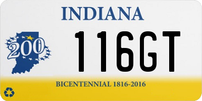 IN license plate 116GT