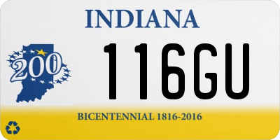 IN license plate 116GU