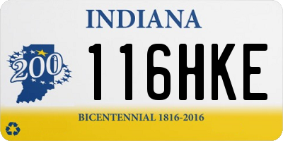 IN license plate 116HKE