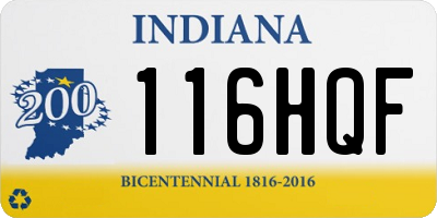 IN license plate 116HQF