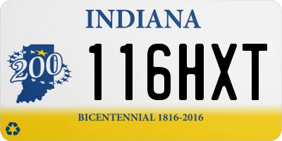 IN license plate 116HXT