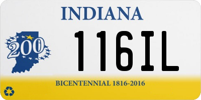 IN license plate 116IL
