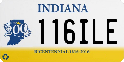 IN license plate 116ILE