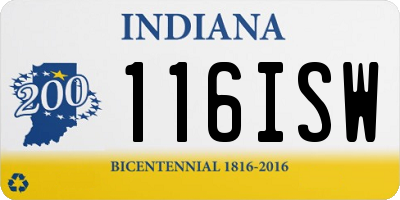 IN license plate 116ISW