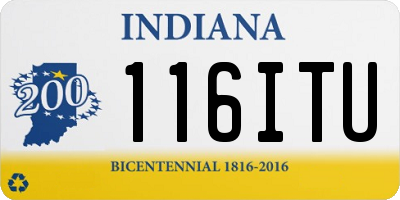 IN license plate 116ITU