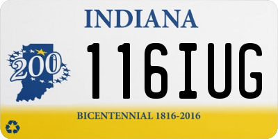 IN license plate 116IUG