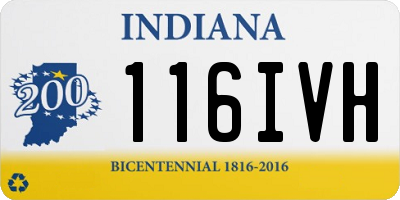 IN license plate 116IVH