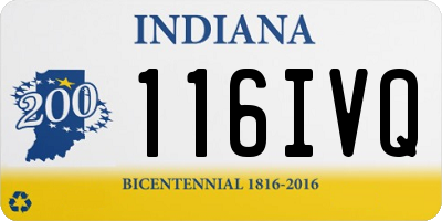 IN license plate 116IVQ